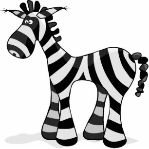 Zebra - besonders angefertigt fotoskulptur magnet