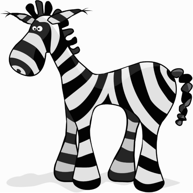 Zebra - besonders angefertigt fotoskulptur magnet (Vorne)