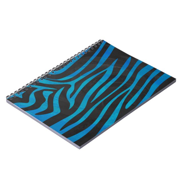 Zebra Black and Gray Print Notizblock (Linke Seite)