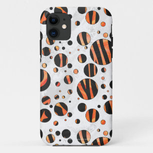 Zebra Black and Orange Polka Dots title_seo2