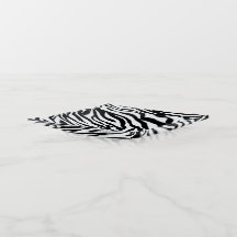 Zebra Black and White Muster Trinket Tray