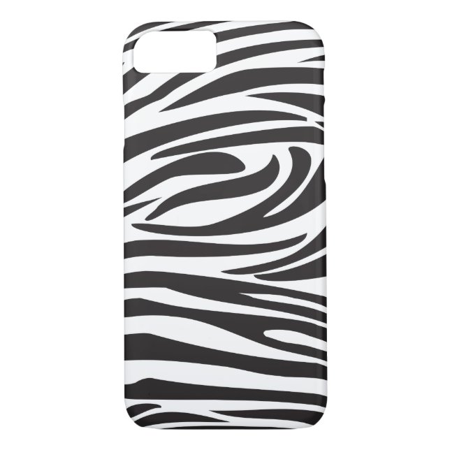 Zebra Black and White Stripes Trenddesign Case-Mate iPhone Hülle (Rückseite)
