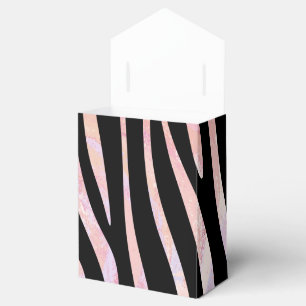 Zebra Black und Pink Print Geschenkschachtel