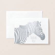 Zebra Blank Jeder Anlass Wildlife Silver