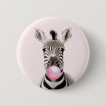 Zebra Blasen Pink Bubble Gum Spielerisch Digital A