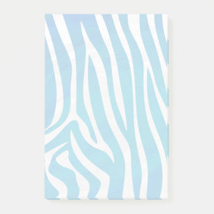 Zebra Blau und Weiß Post-it Klebezettel