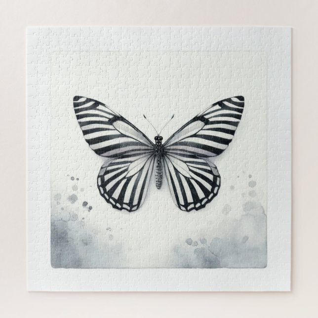 Zebra Butterfly Watercolor AREF295 - Watercolor (Vertikal)
