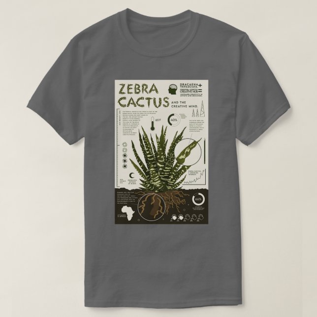 Zebra Cactus Long (2) T-Shirt (Design vorne)