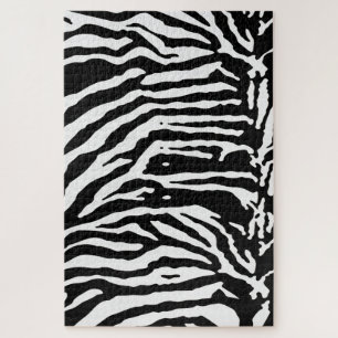 Zebra Camouflage Black and White Artistic Pattern