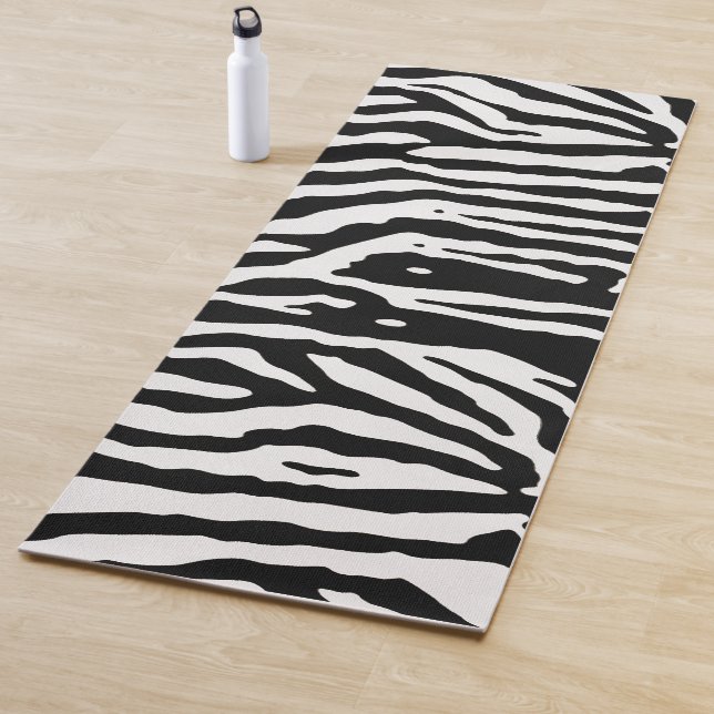 Zebra Camouflage Black and White Artistic Pattern Yogamatte (Beispiel)