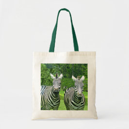 Zebra Charm: Ein grässliches Paar in der Wildnis Tragetasche
