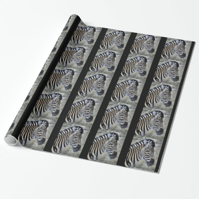 Zebra Christmas Geschenkpapier (Ungerollt)