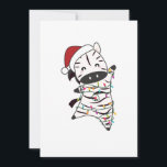 Zebra Christmas Zebras Winter Animals Adult Cloth Feiertagskarte<br><div class="desc">Der Zebra für Weihnachten mit Feenlicht. Hübsche Tiere mit Geschenken und Schnee für den Urlaub. Auch zu Weihnachten im Juli lustig. Zebras sind niedliche Tiere und perfekt zu Weihnachten.</div>