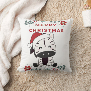 Zebra Christmas Zebras Winter Animals Kissen