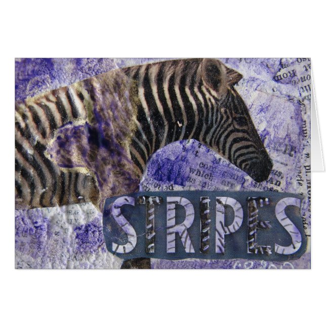 Zebra Collage (Vorderseite (Horizontal))