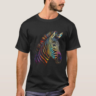 Zebra Colorful - Art Tierpark California T-Shirt