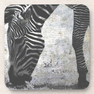 Zebra Crackle Untersetzer
