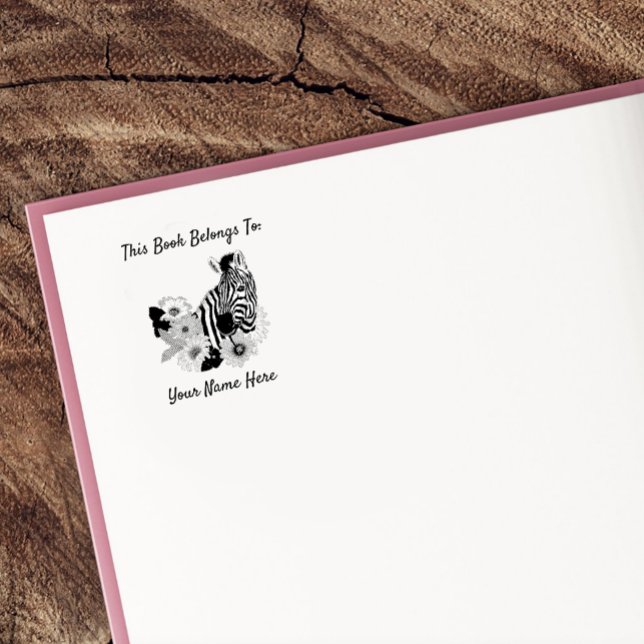 Zebra Daisies Blue Gummistempel (Von Creator hochgeladen)