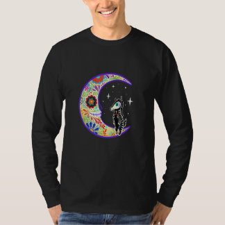 Zebra Dia De Los Muertos Skeleton Sugar Skull T-Shirt