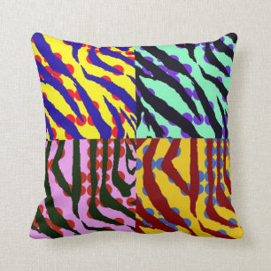 Zebra-Druck-Amerikaner MoJo Kissen