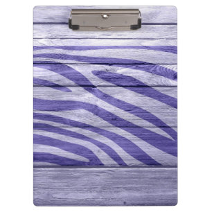 Zebra-Druck auf Holz #5 Klemmbrett