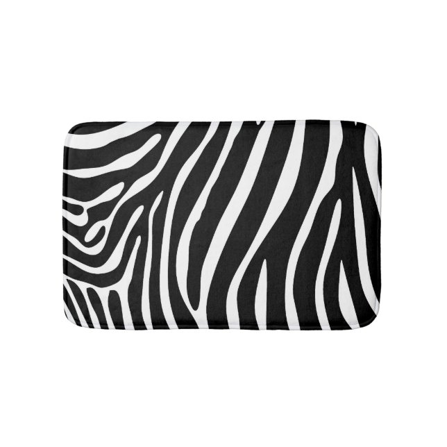 Zebra-Druck-Bad-Matte Badematte (Vorderseite)