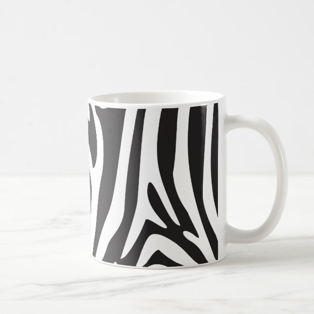 Zebra-Druck Kaffeetasse (Rechts)