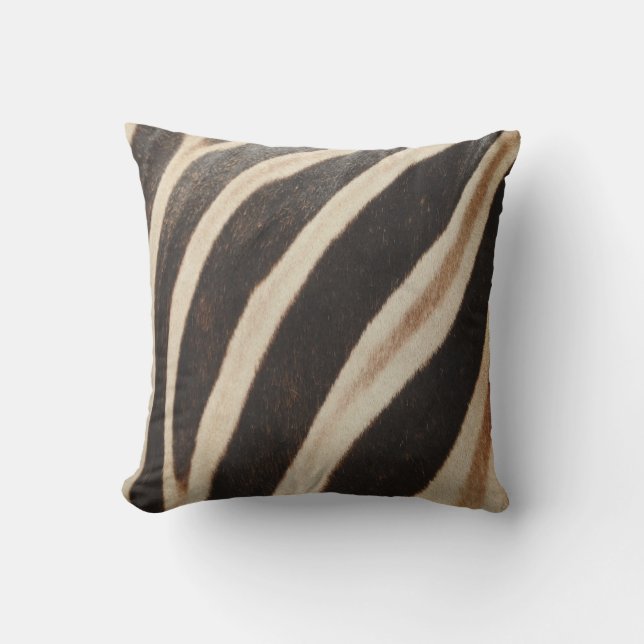 Zebra-Druck-Kissen Kissen (Vorderseite)