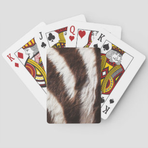 Zebra-Druck-kundenspezifische Spielkarten