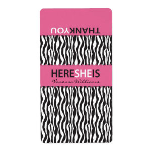 Zebra-Druck MiniHersheys Aufkleber