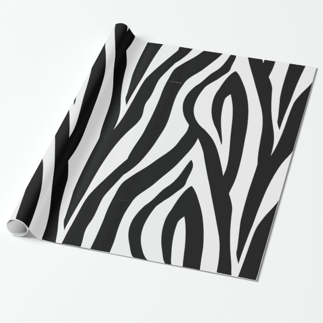 Zebra-Druck-Packpapier Geschenkpapier (Ungerollt)