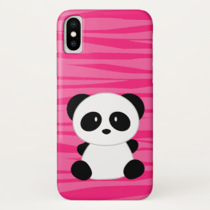 Zebra-Druck-Panda-Rosa iPhone 4 Fall title_seo2