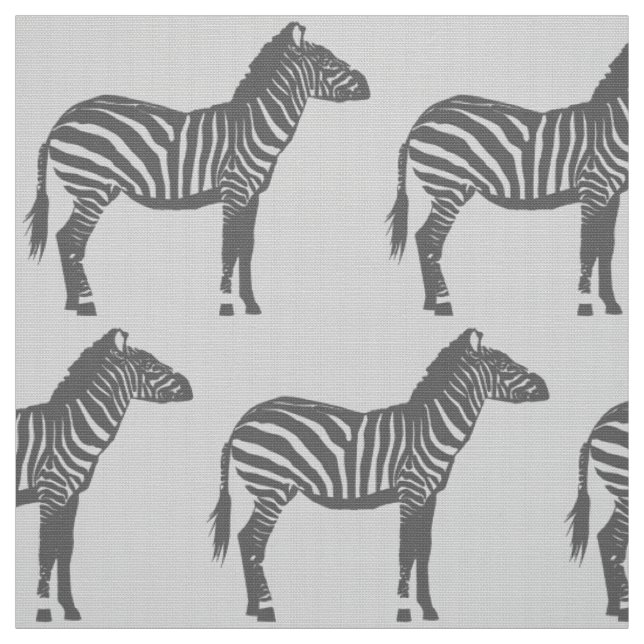 Zebra-Druck - Schatten von Grauem/von Grau Stoff (Muster)