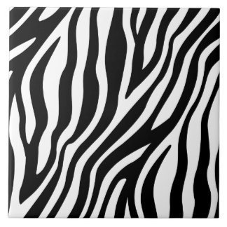 Zebra-Druck-Schwarzweiss-Streifen-Muster Fliese