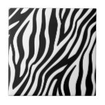 Zebra-Druck-Schwarzweiss-Streifen-Muster Fliese<br><div class="desc">Zebra-Druck-Schwarzweiss-Streifen-Muster</div>
