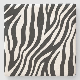 Zebra-Druck-Schwarzweiss-Streifen-Muster Steinuntersetzer