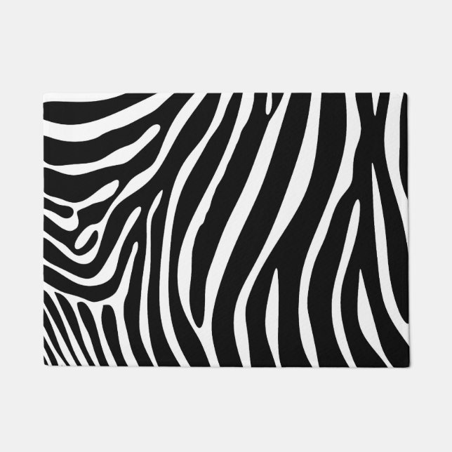Zebra-Druck-Tür-Matte Fußmatte (Vorderseite)