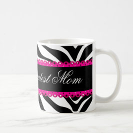 Zebra-Druck u. Spitze der Welt bestster die Mama Kaffeetasse