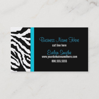 Zebra-Druck-Visitenkarte Visitenkarte