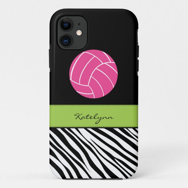 Zebra-Druck-Volleyball iPhone 5 Fall Case-Mate iPhone Hülle (Rückseite)