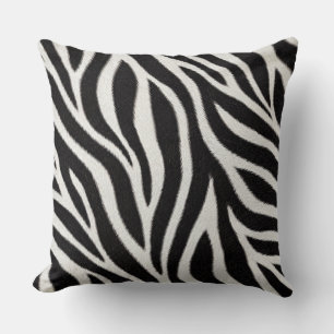 Zebra-Druck-Wurfkissen Schwarz und Weiß Tier Kissen