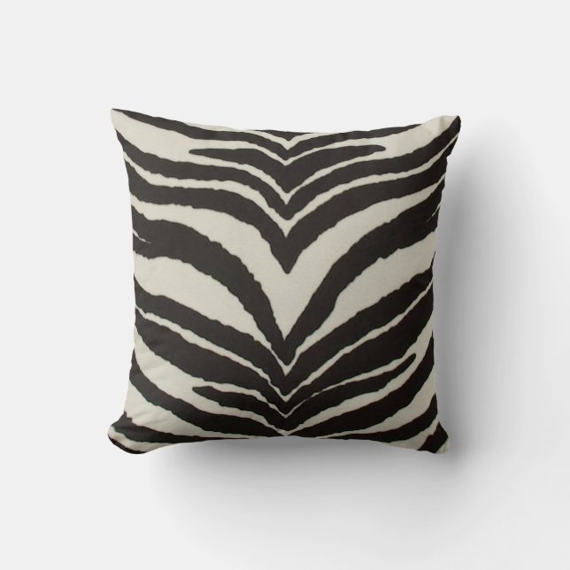 Zebra-Druck-Wurfs-Kissen Kissen (Vorderseite)