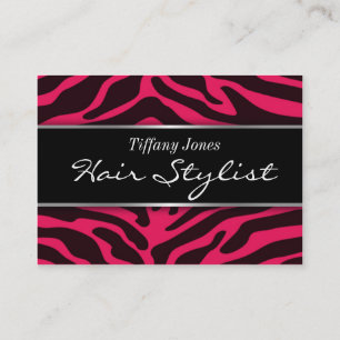 Zebra-Druckcosmetology-Verabredungs-Karte (Rosa) Terminkarte
