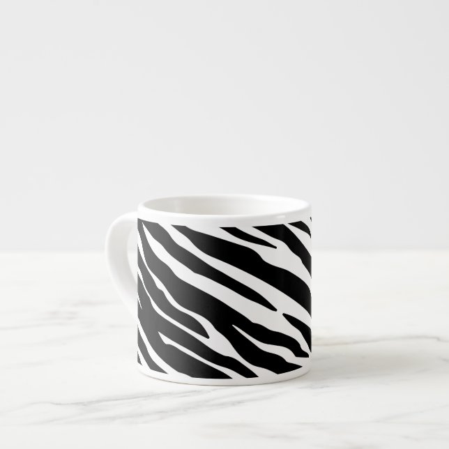 Zebra-Druckespresso-Tasse Espressotasse (Vorderseite Links)