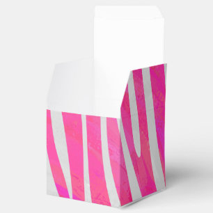 Zebra-Druckfarbe, Weiß Geschenkschachtel