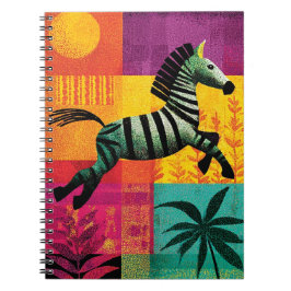 Zebra-Dschungel-Pop Notizblock
