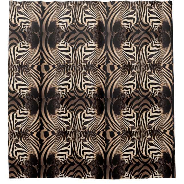 Zebra-Duschvorhang Duschvorhang (Vorderseite)