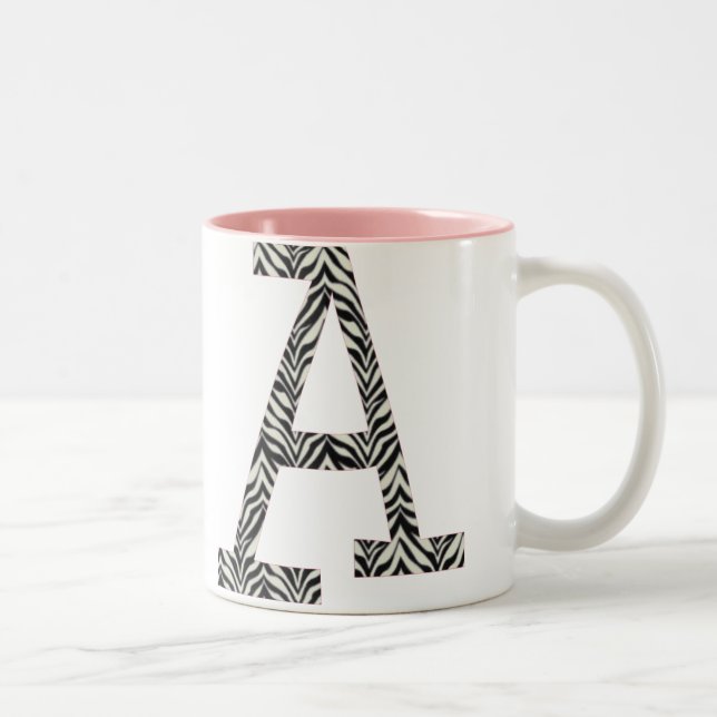 Zebra eine Kaffee-Tasse Zweifarbige Tasse (Rechts)