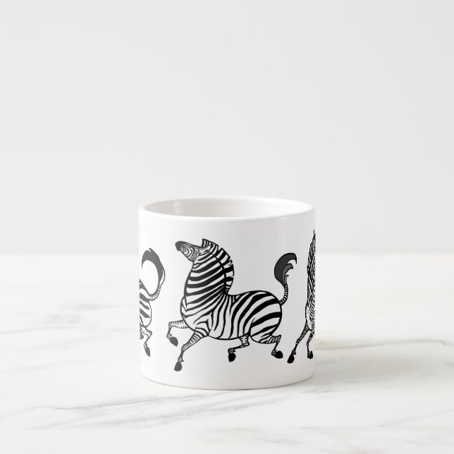Zebra Espresso Cup Espressotasse (Vorderseite)