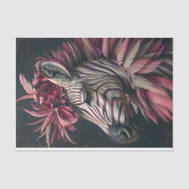 Zebra Extravaganza4 Seidenpapier (Vorderseite)